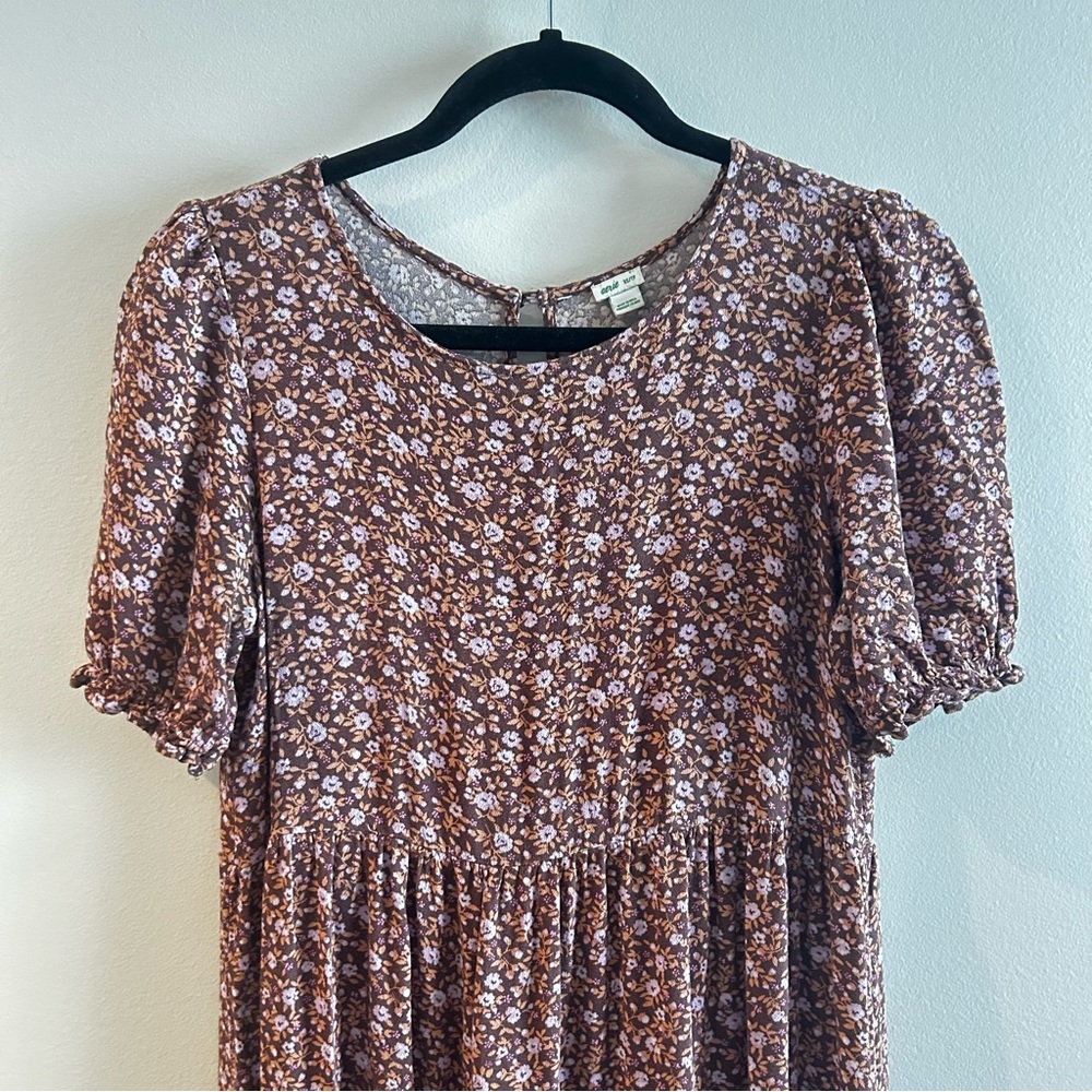 Aerie Purple Floral Relic Maxi Dress | size XS - Picture 4 of 8